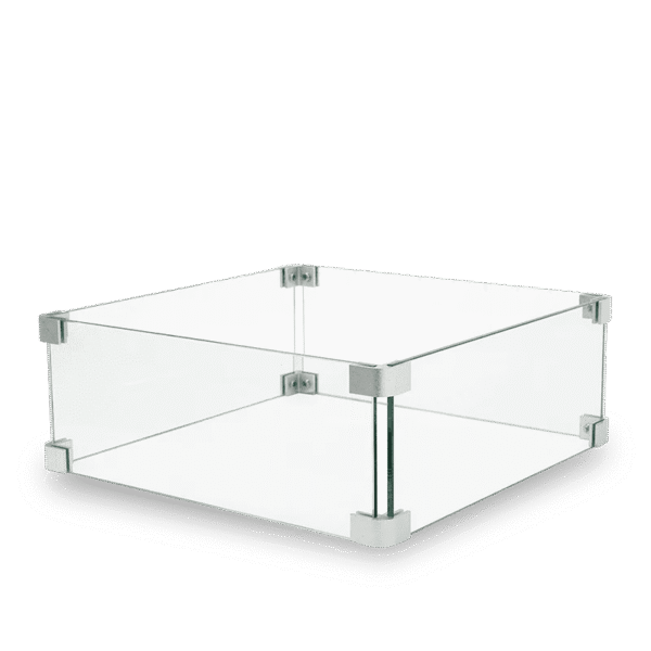 Orinova Sunburst Square Wind Guard Glass 17.3" X 17.3" X 5.5"